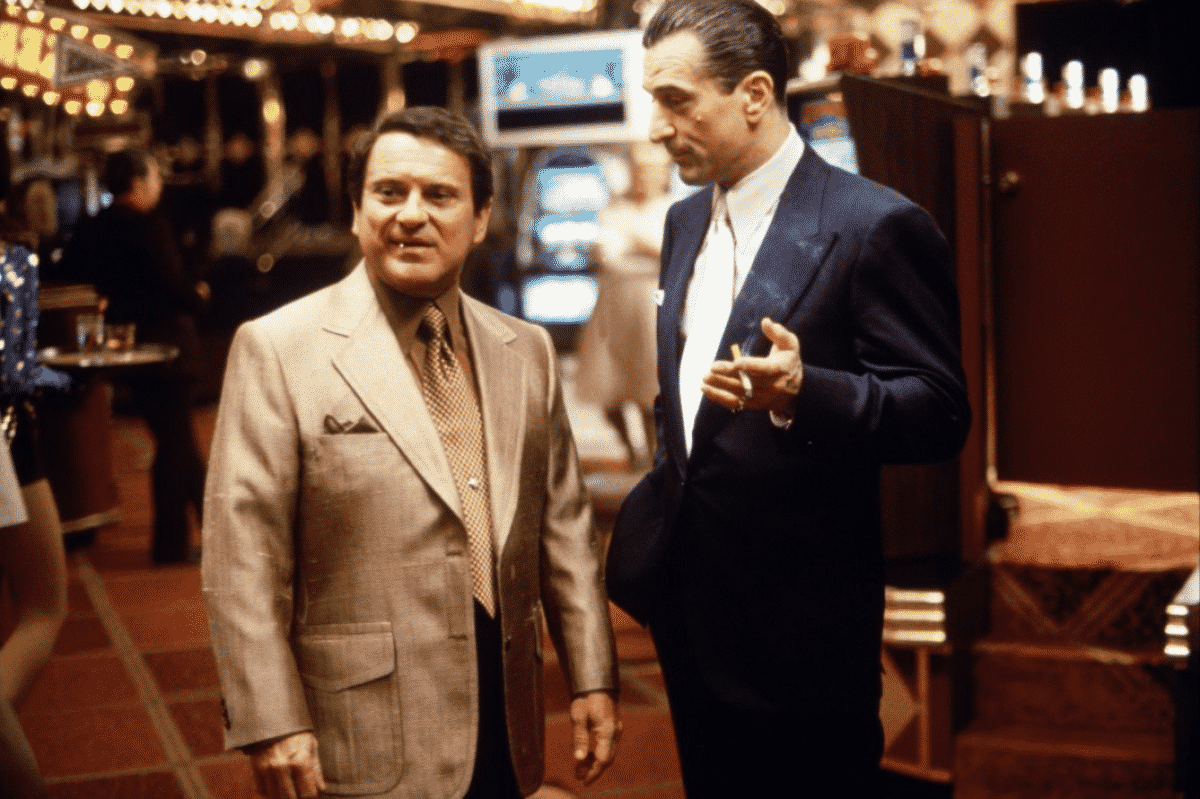Robert de Niro och Joe Pesci i Casino